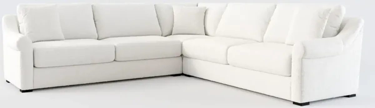 Bowery Foam Comfort 3-Piece Sectional - Bloke Snow