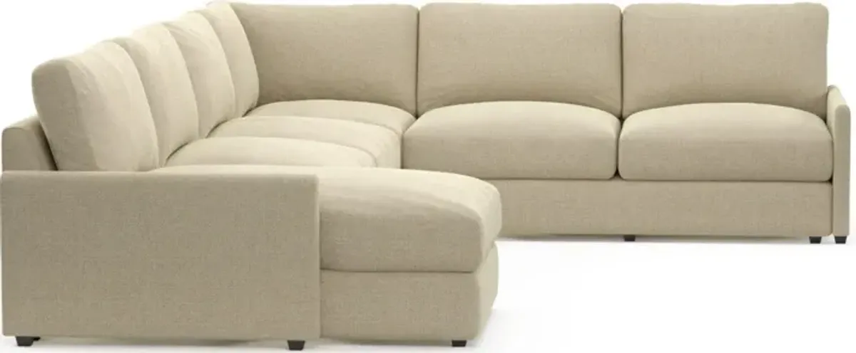 Jasper Foam Comfort Eco Performance 4-Piece Sectional - Broderick Sand