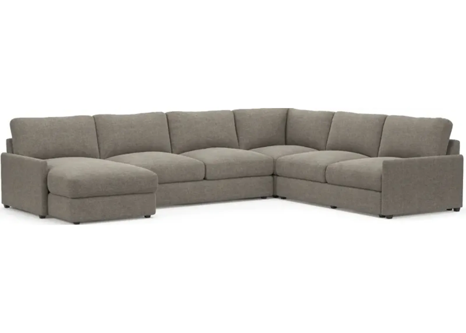 Jasper Foam Comfort Eco Performance 4-Piece Sectional - Bridger Metal