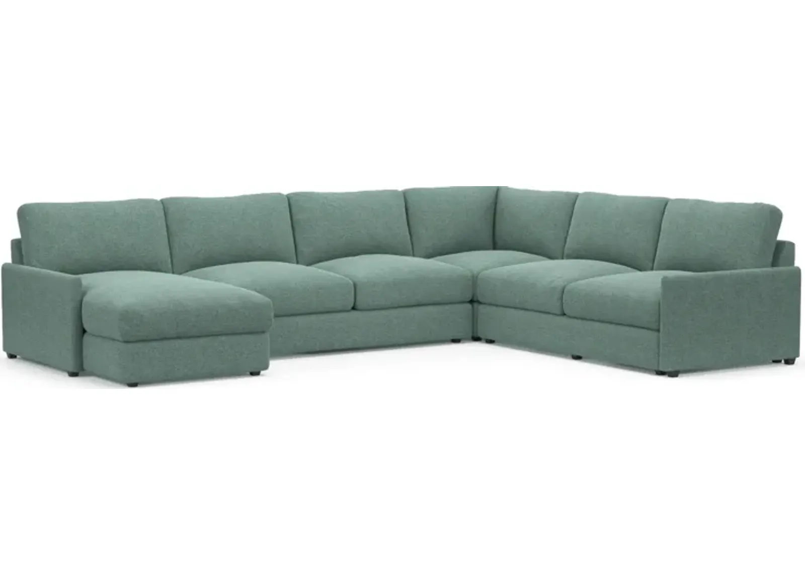 Jasper Foam Comfort Eco Performance 4-Piece Sectional - Bridger Jade