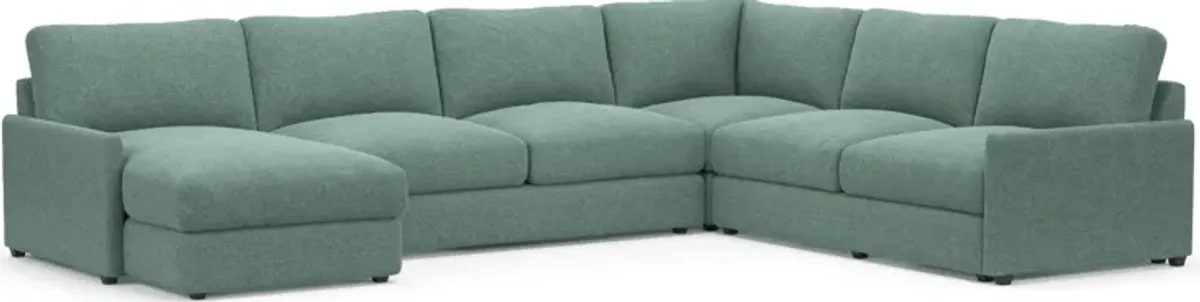 Jasper Foam Comfort Eco Performance 4-Piece Sectional - Bridger Jade