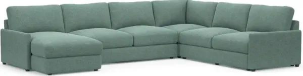 Jasper Foam Comfort Eco Performance 4-Piece Sectional - Bridger Jade
