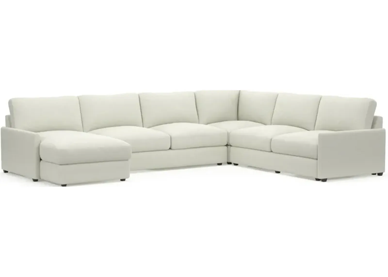 Jasper Foam Comfort Eco Performance 4-Piece Sectional - Liv Arctic