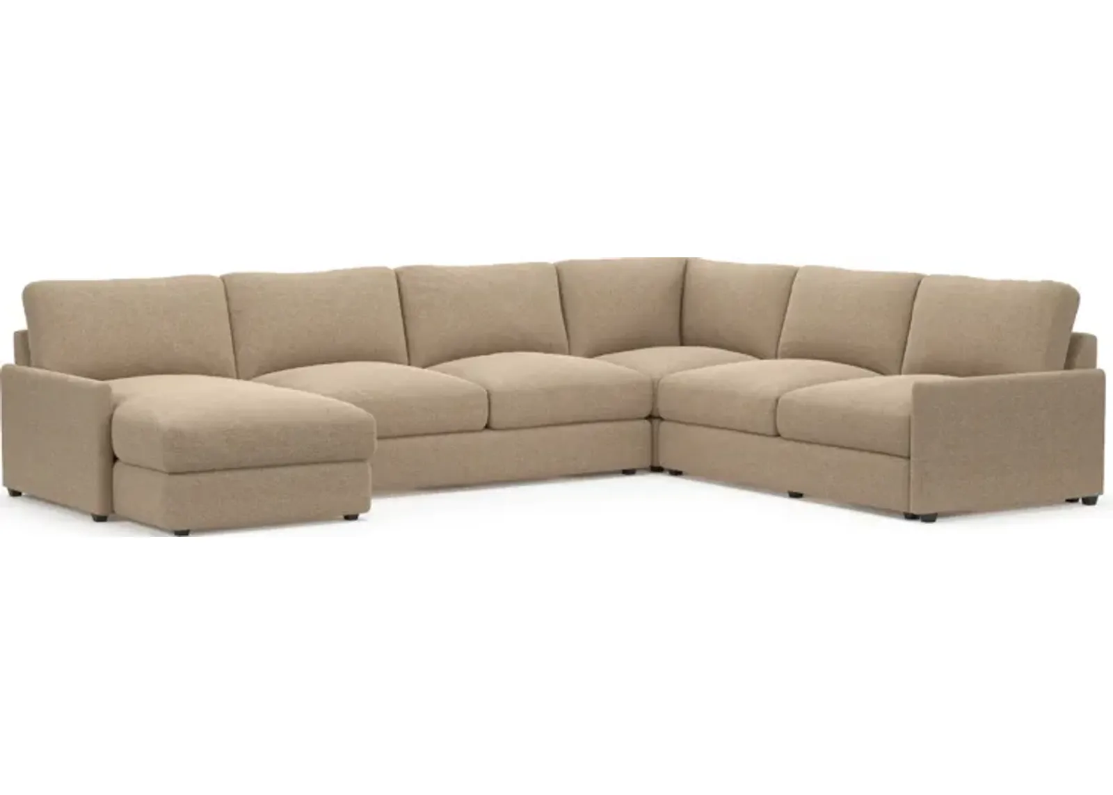 Jasper Foam Comfort Eco Performance 4-Piece Sectional - Liv Wicker