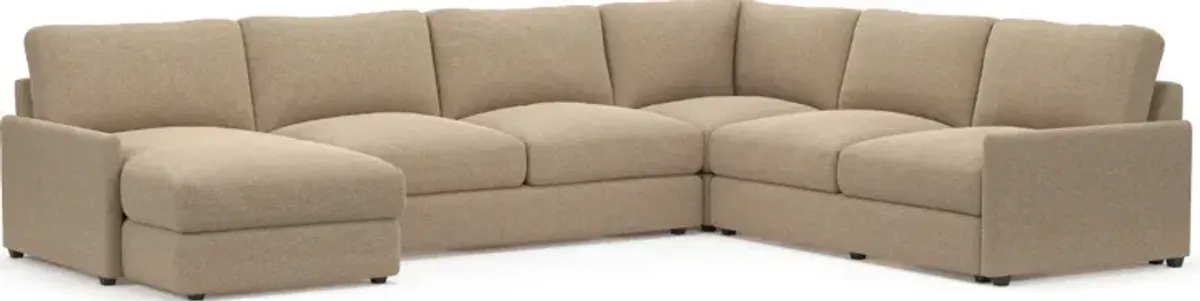 Jasper Foam Comfort Eco Performance 4-Piece Sectional - Liv Wicker