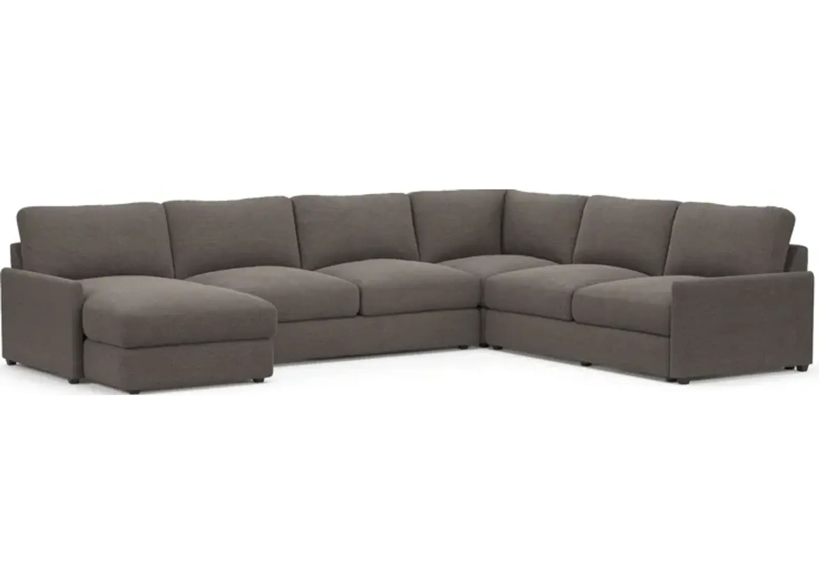 Jasper Foam Comfort Eco Performance 4-Piece Sectional - Presidio Steel