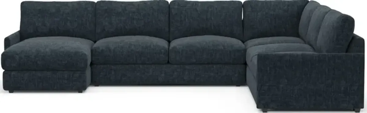 Jasper Foam Comfort Eco Performance 4-Piece Sectional - Argo Navy