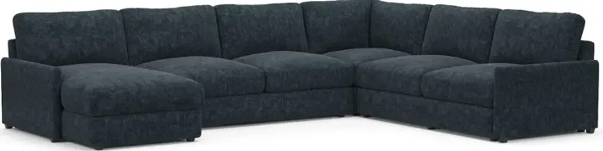 Jasper Foam Comfort Eco Performance 4-Piece Sectional - Argo Navy