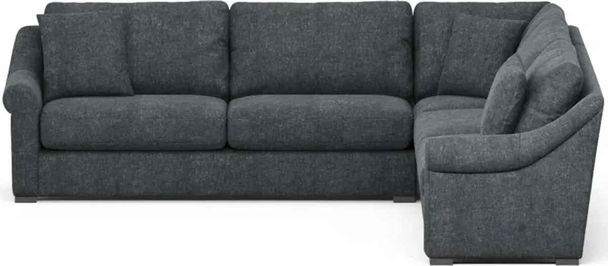 Bowery 3-Piece Sectional - Contessa Shadow