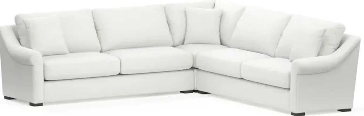 Bowery 3-Piece Foam Comfort Sectional  - Contessa Vanilla