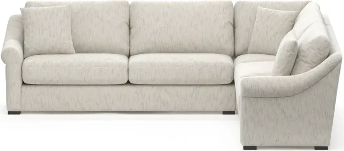 Bowery Foam Comfort 20"D 3-Piece Sectional - P.T. Cream