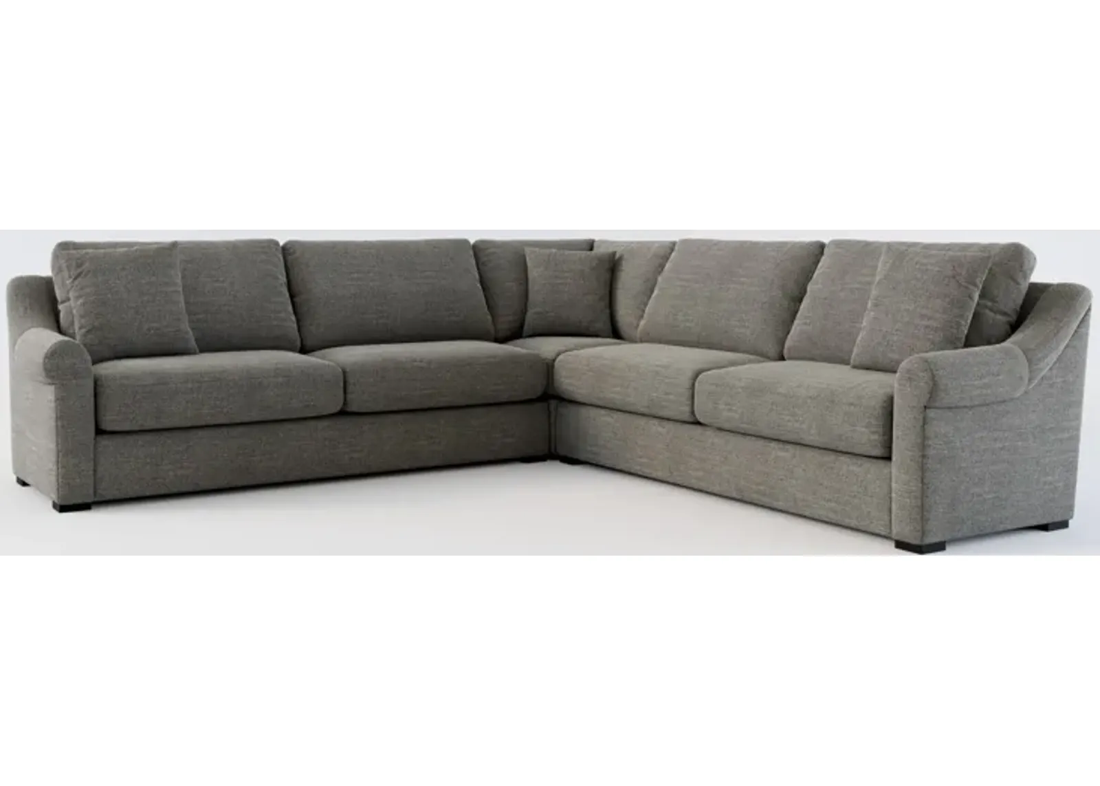 Bowery 3-Piece Sectional - Curious Charcoal