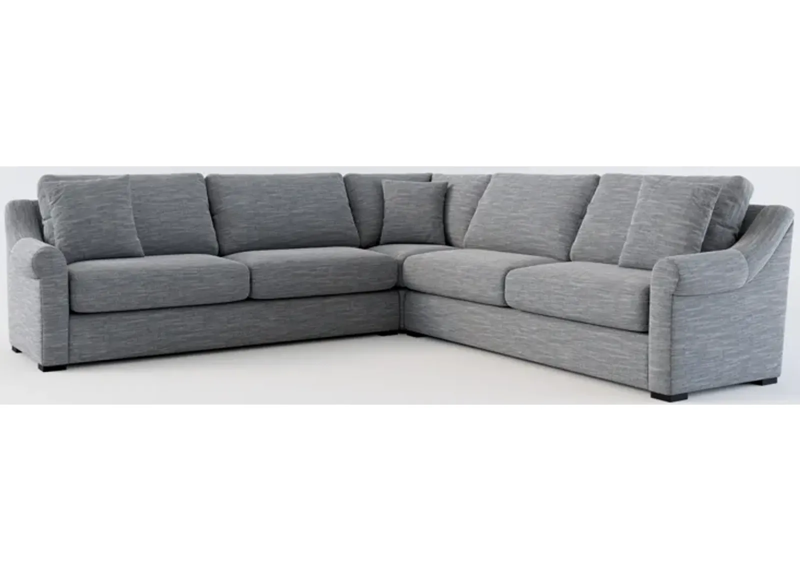 Bowery 3-Piece Sectional - Dudley Indigo