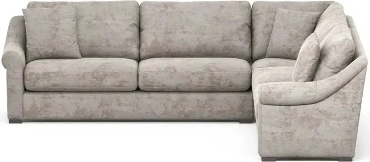 Bowery 3-Piece Sectional - Hearth Cement