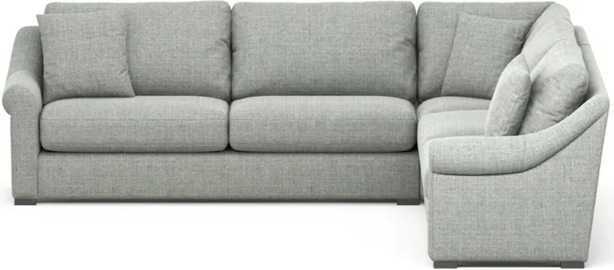 Bowery 3-Piece Sectional - Broderick Sea Glass