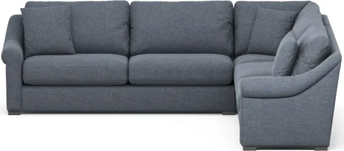 Bowery 3-Piece Sectional - Bridger Navy