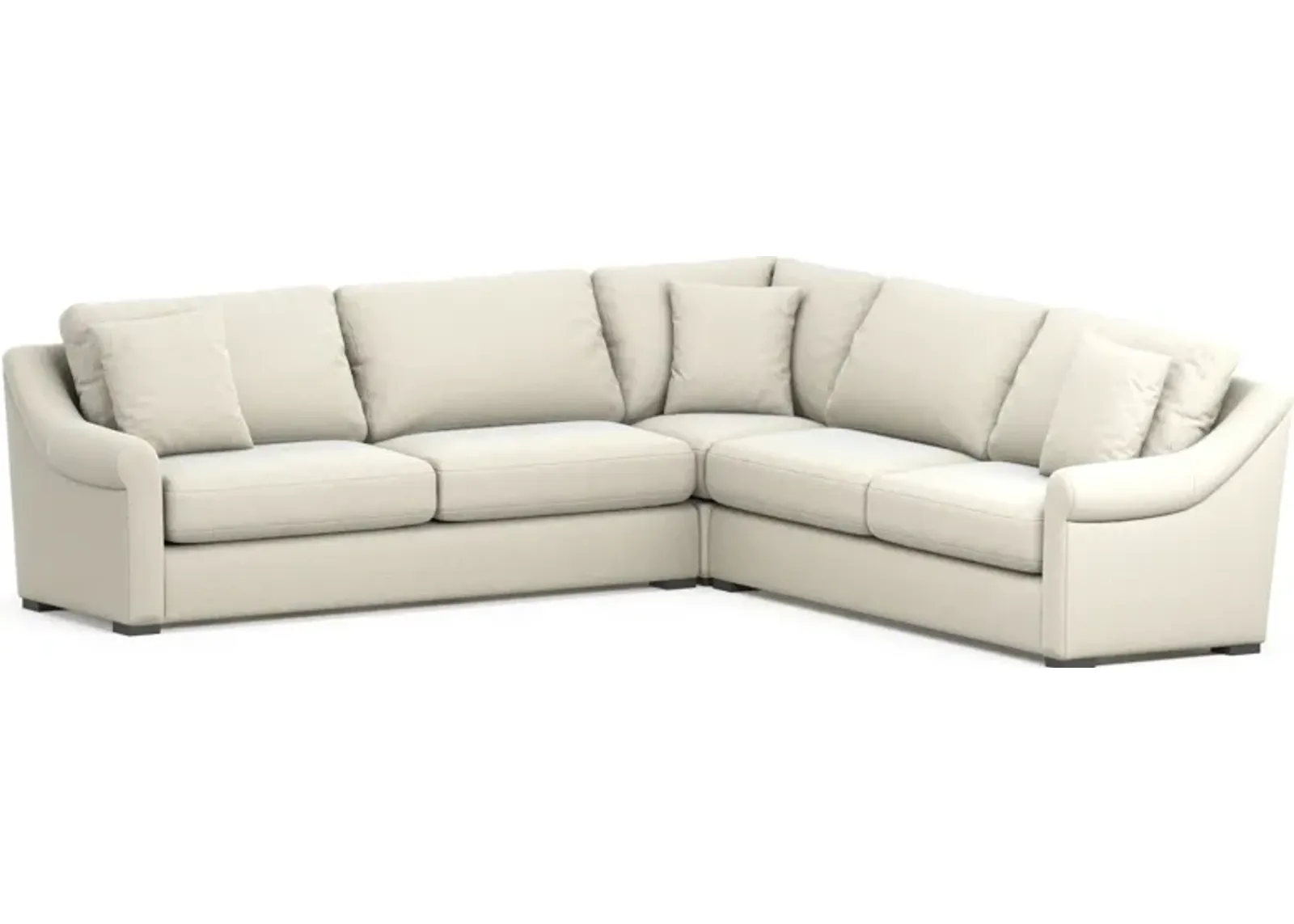 Bowery 3-Piece Sectional - Fincher Ivory