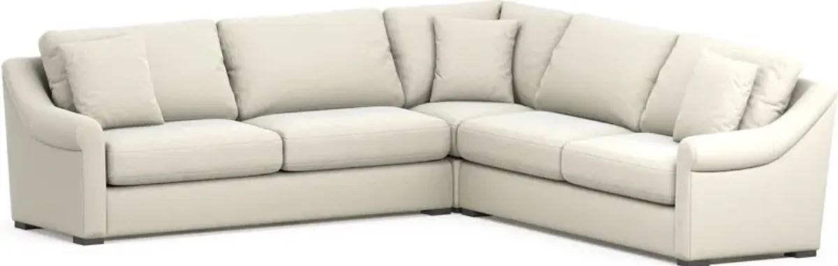 Bowery 3-Piece Sectional - Fincher Ivory