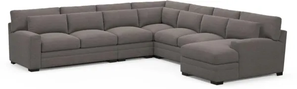 Boston Hybrid Comfort Sectional - Presidio Steel
