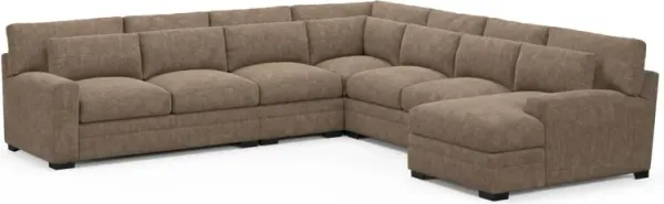 Boston Hybrid Comfort Sectional - Argo Java
