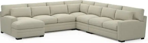 Boston Hybrid Comfort Sectional - Broderick Charcoal