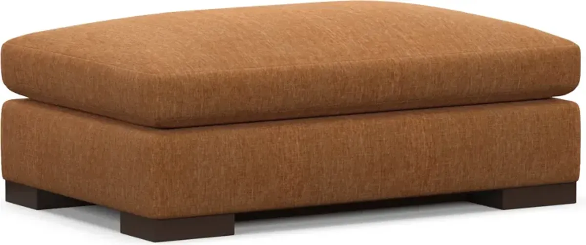 Ethan Foam Comfort Ottoman - Contessa Ginger