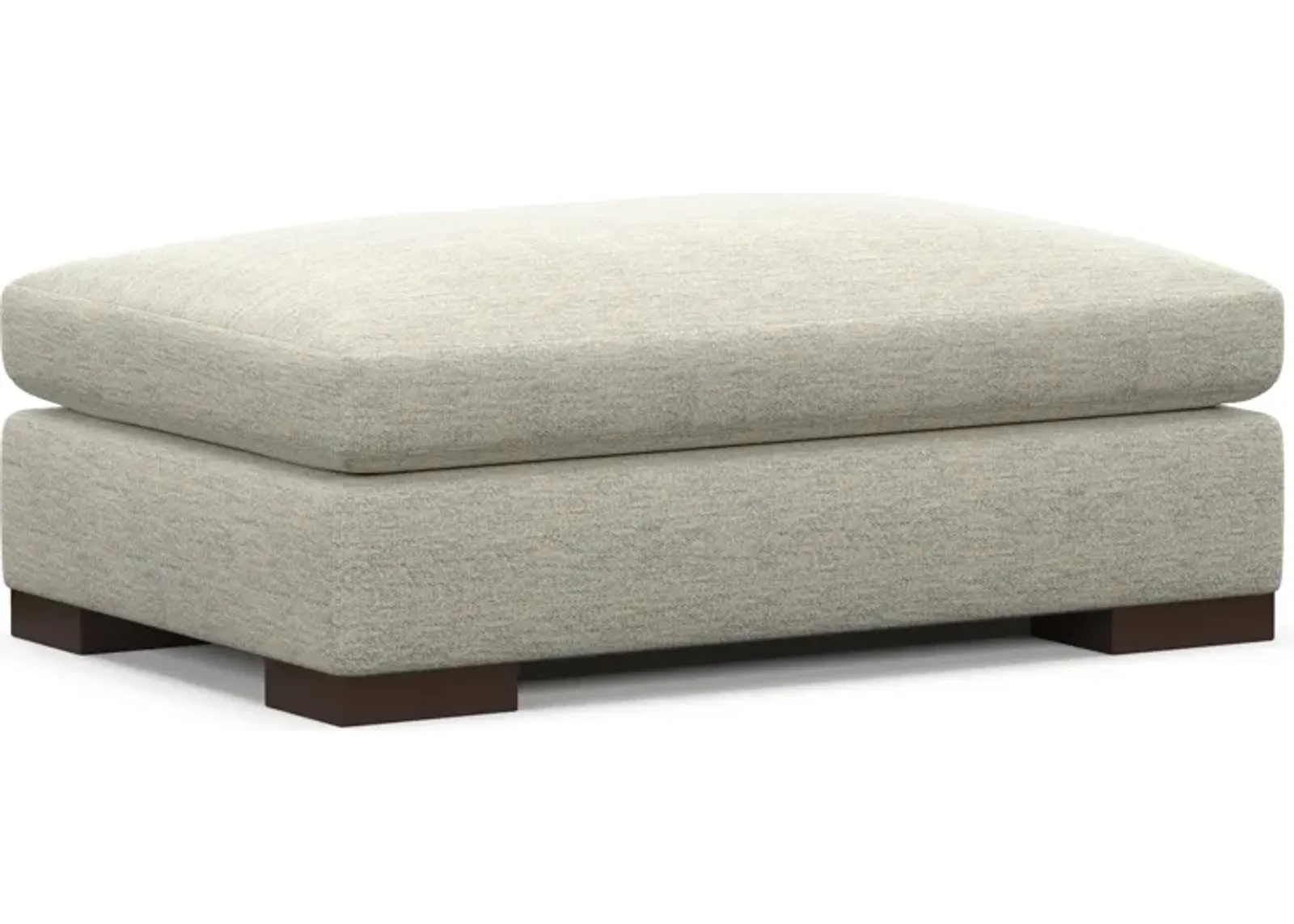 Ethan Foam Comfort Ottoman - Merino Chalk