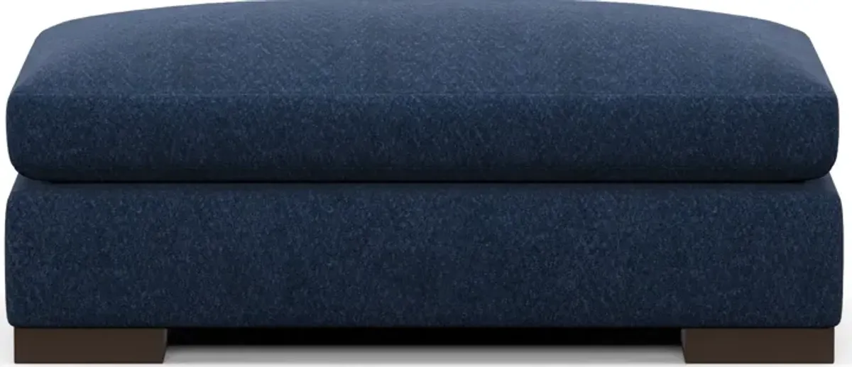 Ethan Foam Comfort Ottoman - Oslo Navy