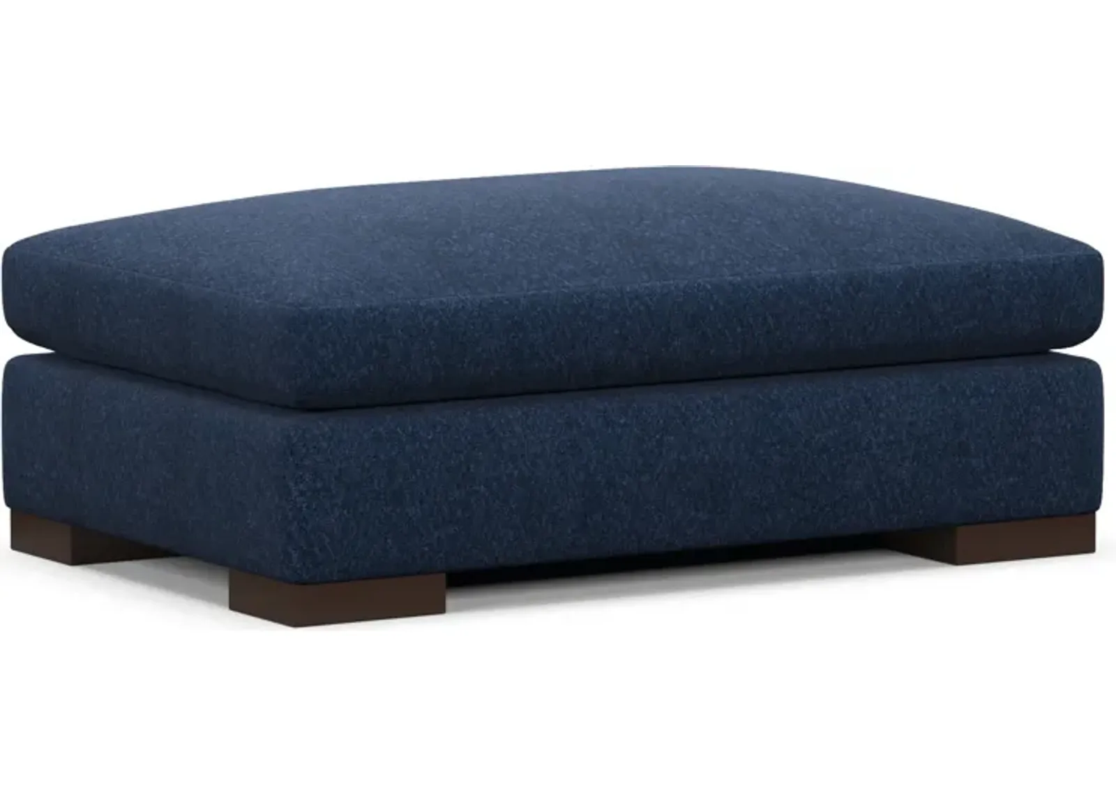 Ethan Foam Comfort Ottoman - Oslo Navy