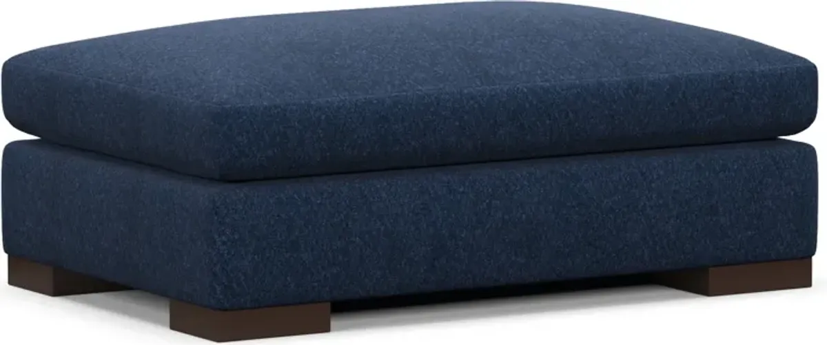 Ethan Foam Comfort Ottoman - Oslo Navy