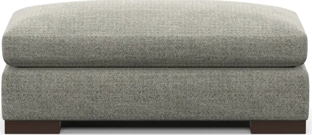 Ethan Foam Comfort Ottoman - Pandora Pepper