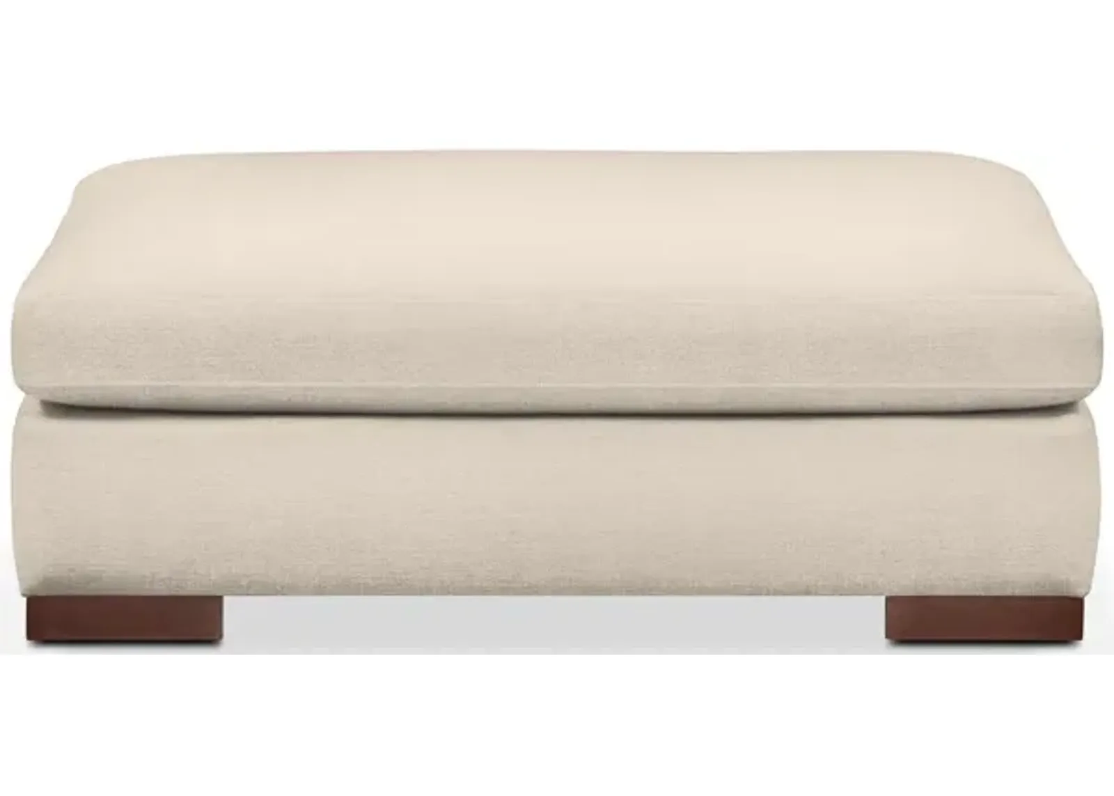 Ethan Foam Comfort Ottoman - Curious Pearl