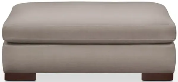 Ethan Foam Comfort Ottoman - Abington Fog