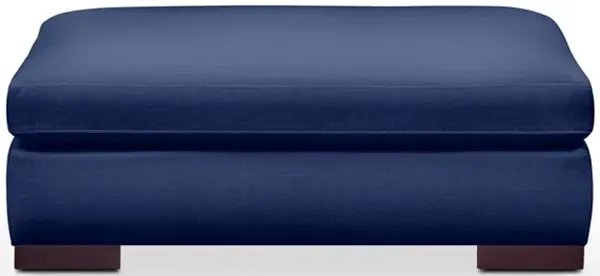 Ethan Foam Comfort Ottoman - Abington Indigo