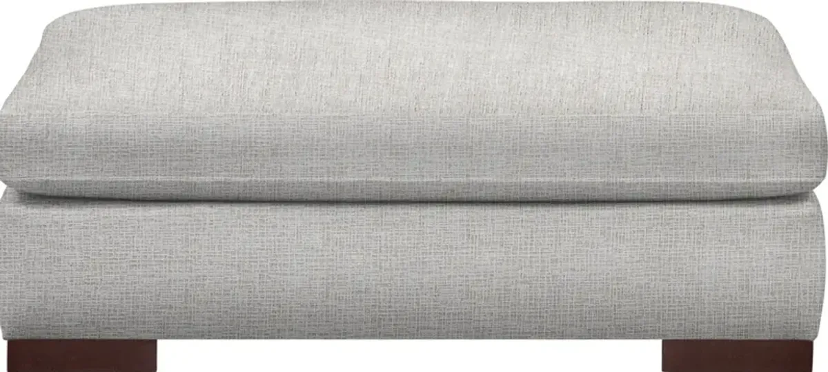 Ethan Foam Comfort Ottoman - Everton Grey