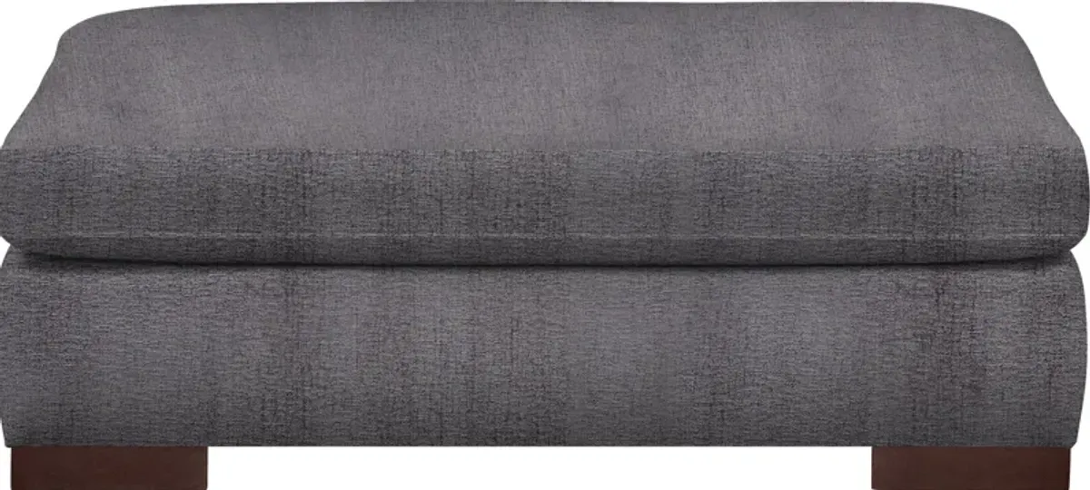 Ethan Comfort Ottoman - Living Large Charcoal