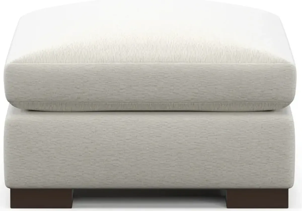 Ethan Foam Comfort Ottoman - Living Large White