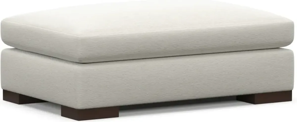 Ethan Foam Comfort Ottoman - Living Large White