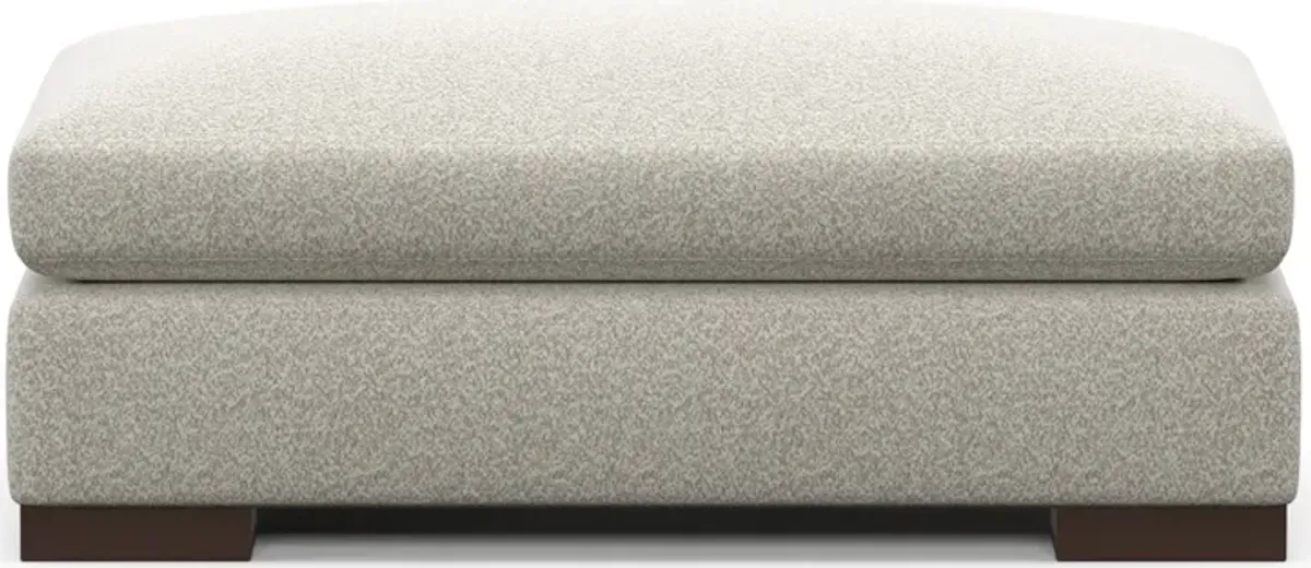 Ethan Foam Comfort Ottoman - Muse Stone