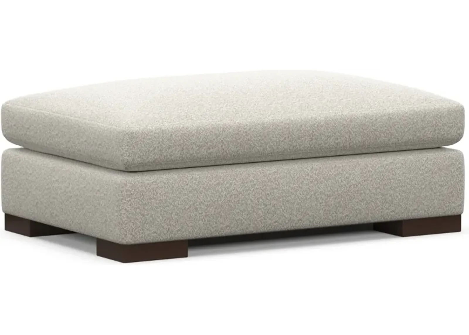 Ethan Foam Comfort Ottoman - Muse Stone