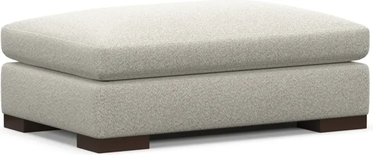 Ethan Foam Comfort Ottoman - Muse Stone