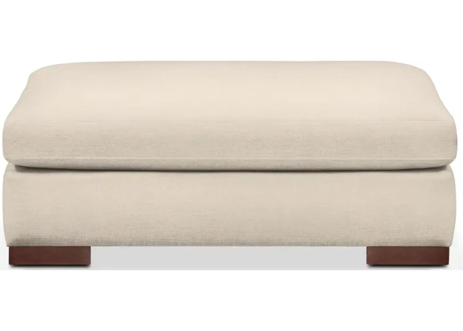 Ethan Hybrid Comfort Ottoman - Curious Pearl