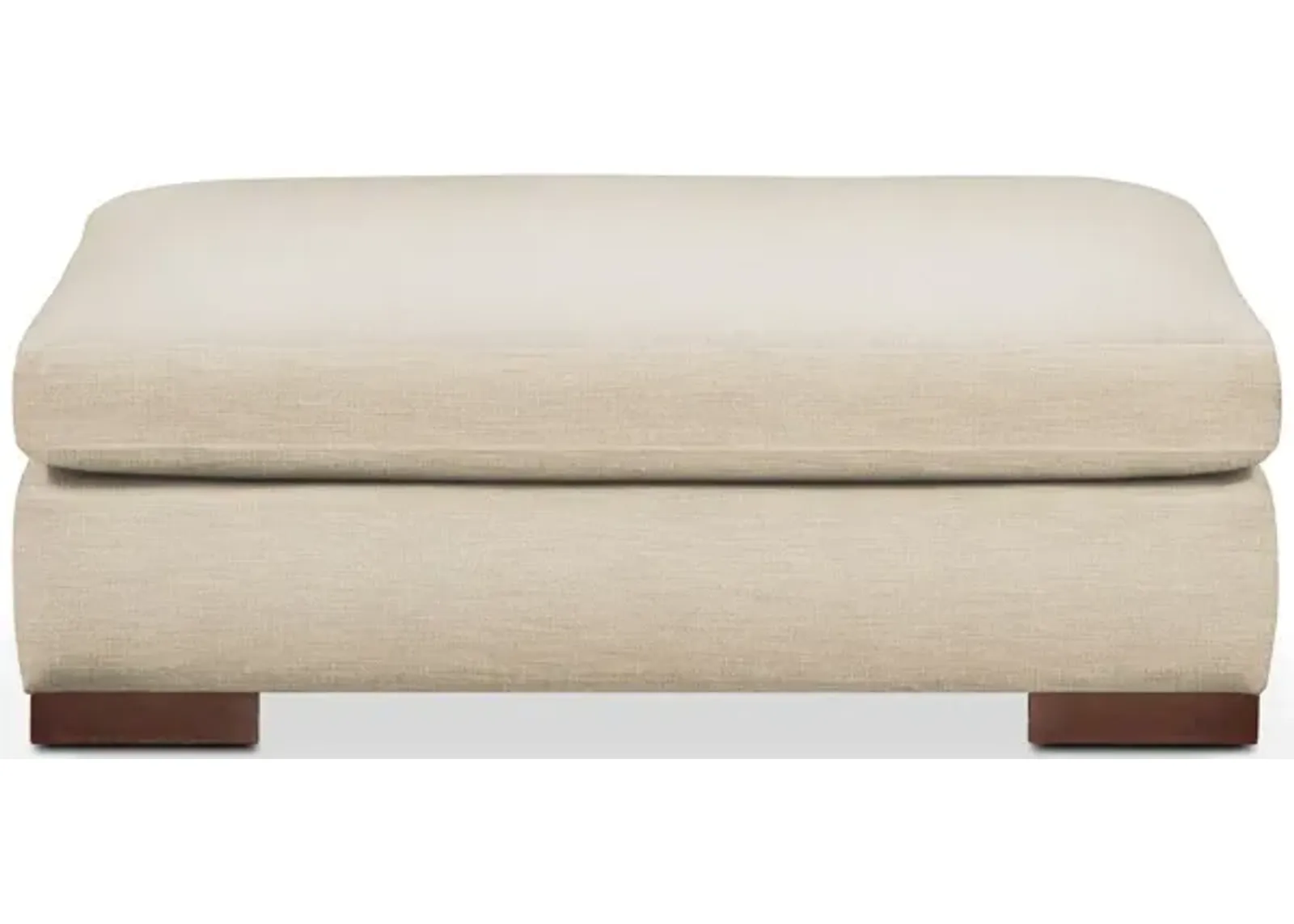 Ethan Hybrid Comfort Ottoman - Anders Ivory