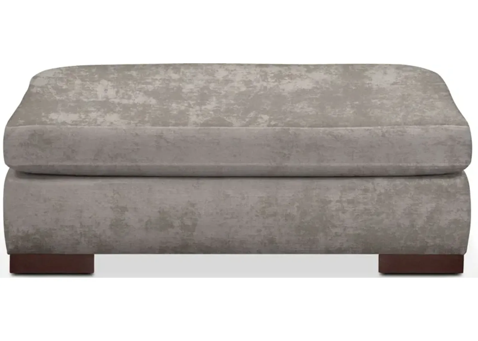 Ethan Hybrid Comfort Ottoman - Hearth Cement