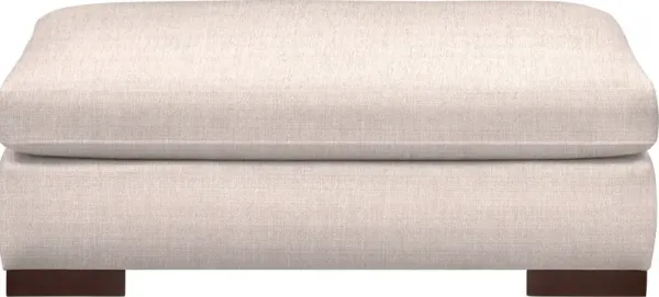 Ethan Hybrid Comfort Ottoman - Mason Porcelain