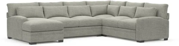 Boston Hybrid Comfort Sectional - Pandora Pepper
