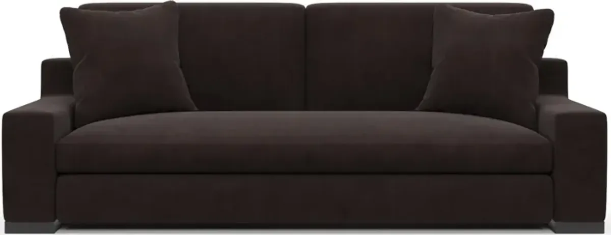 Ethan Foam Comfort Sofa - Merrimac Dark Brown