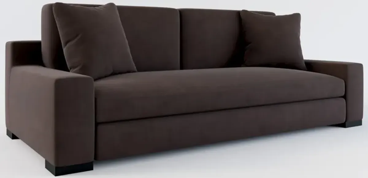 Ethan Foam Comfort Sofa - Merrimac Dark Brown