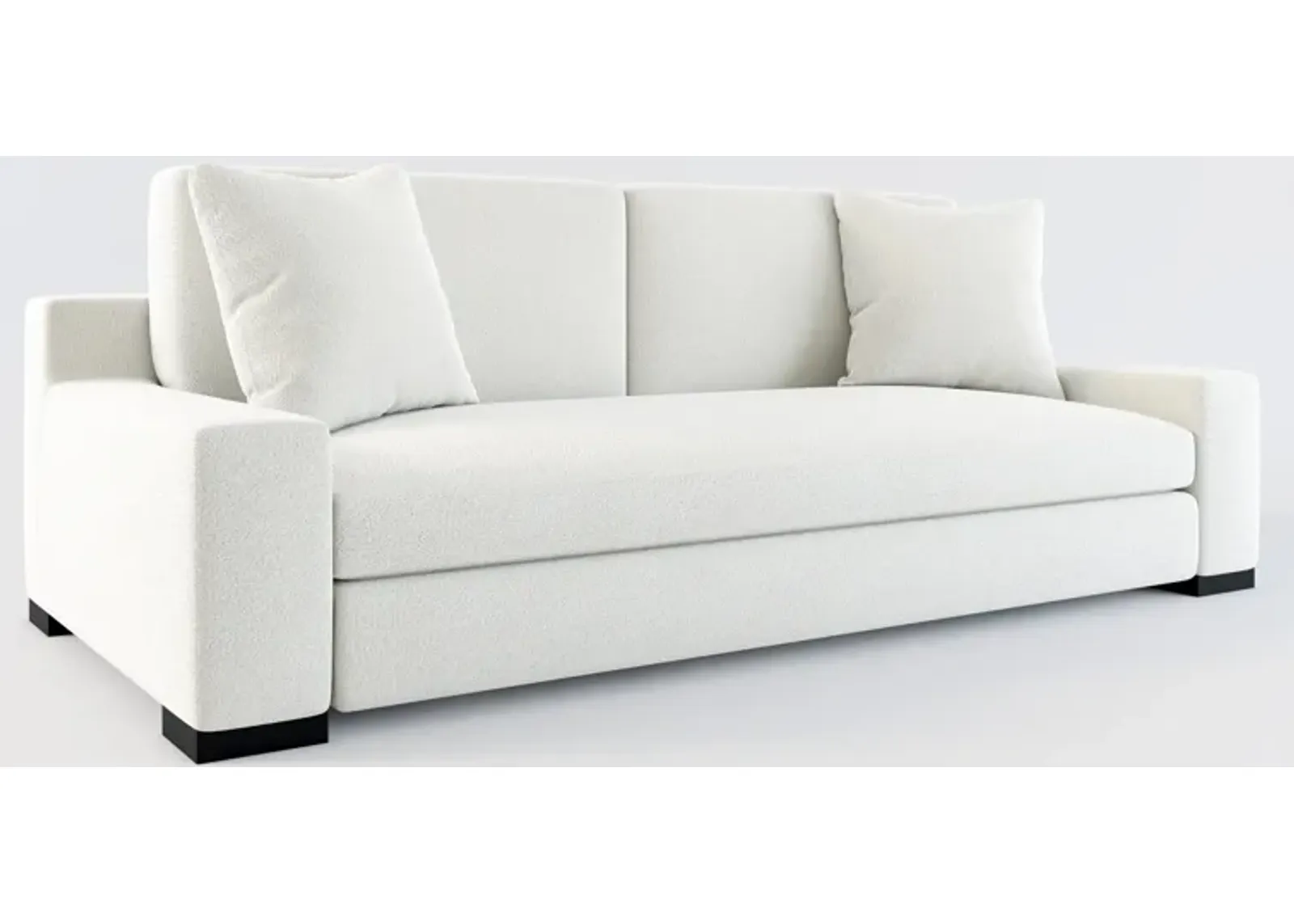 Ethan Foam Comfort Sofa - Oslo Snow