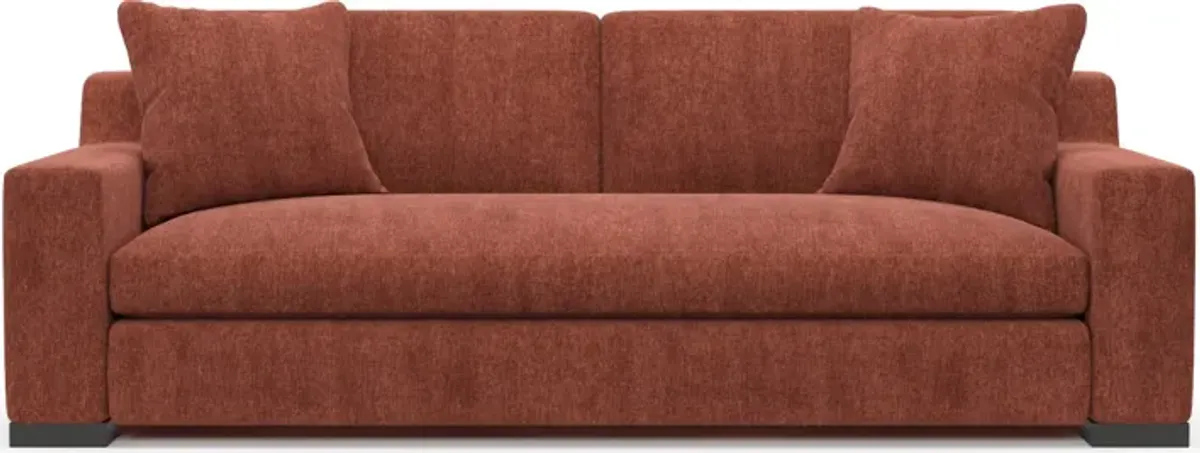 Ethan Foam Comfort Sofa - Contessa Paprika